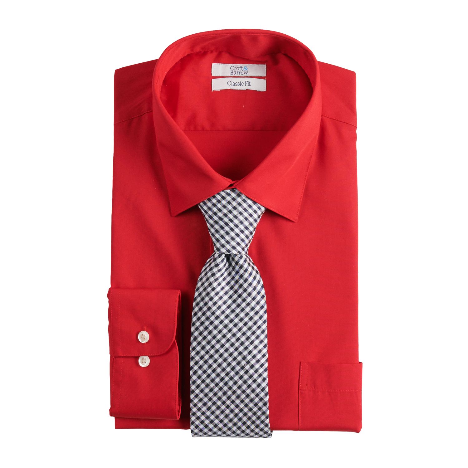 Tall Croft ☀ Barrow® Dress Shirt ☀ Tie Set